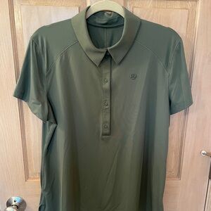 lululemon athletica Women’s Gray Eucalyptus Polo Shirt